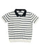 Textured short sleeve polo shirt